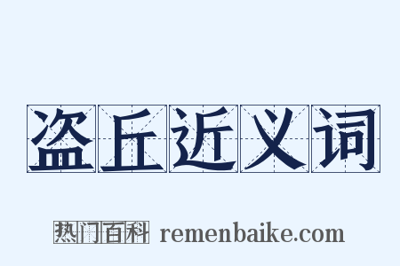 盗丘近义词是什么意思的图片